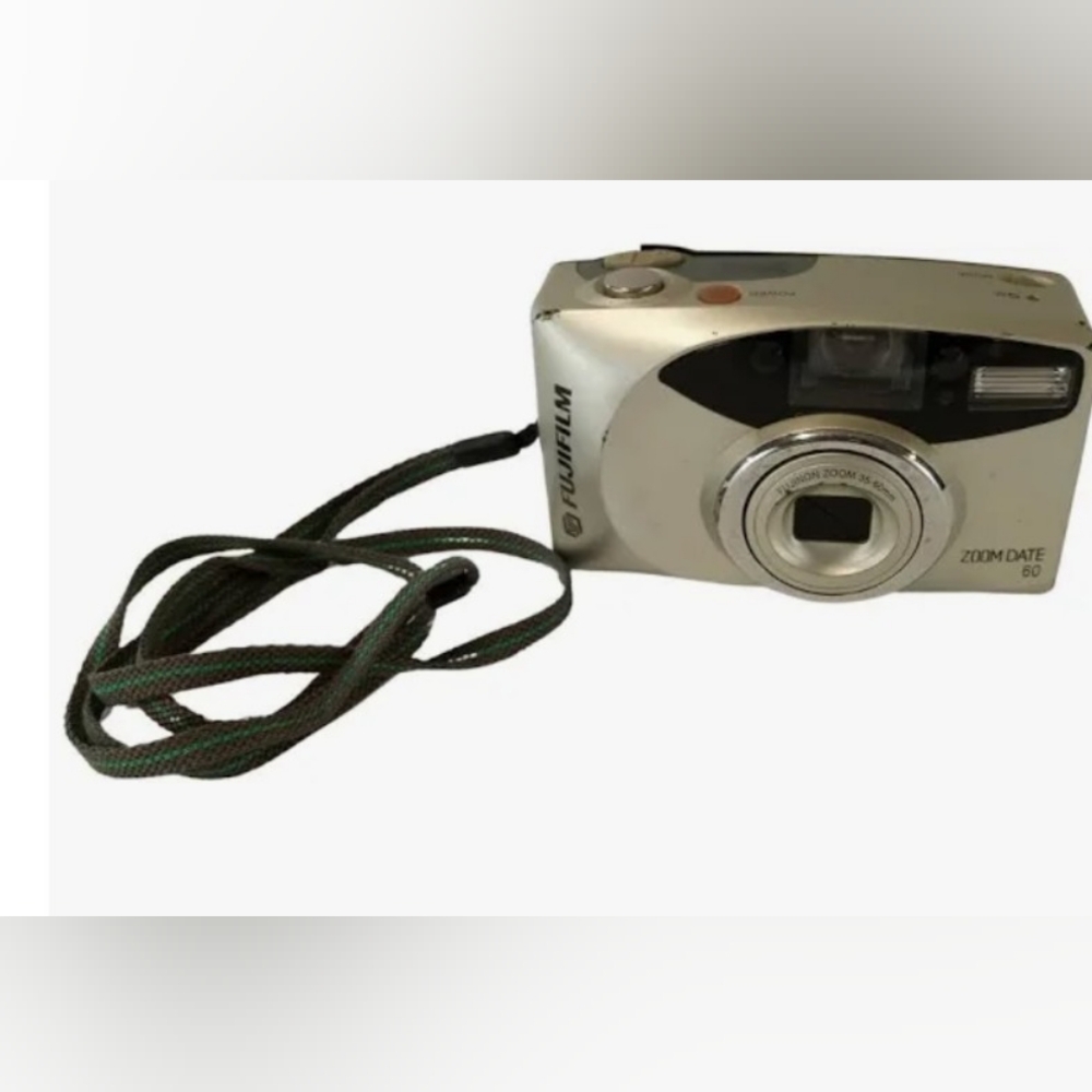 Fujifilm Silver Digital Camera with Strap